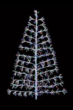 LED Starburst Tree 120cm White/Rainbow
