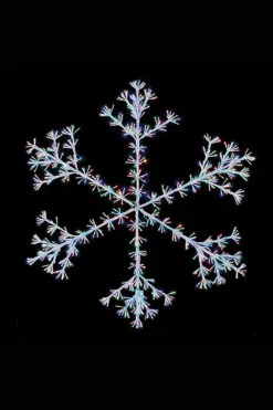 LED Starburst Snowflake 150cm White/Rainbow