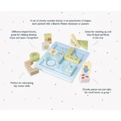 Orange Tree Toys Peter Rabbit™ Block Puzzle 9 Orange Tree Toys Peter Rabbit™ Block Puzzle -Christmas Sales Store 250090 3