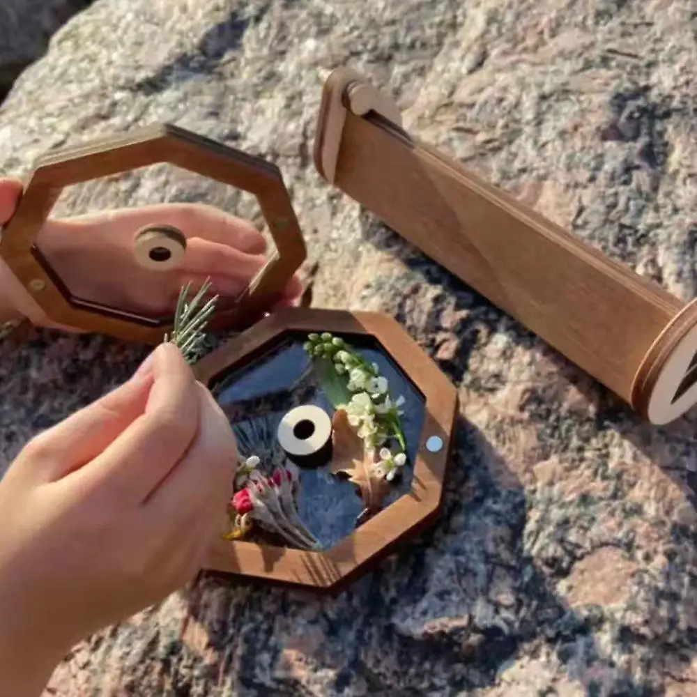 Kids Children Wooden Retro Kaleidoscope Diy Sensory Toy Educational Toys Gift 6 Kids Children Wooden Retro Kaleidoscope Diy Sensory Toy Educational Toys Gift - Image 4