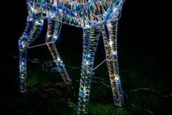 Norfolk Leisure 125cm Iridescent Reindeer With 80 White LED Lights -Christmas Sales Store 282319 3 0
