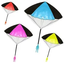5pcs Children Parachute Toy Hand Throw Parachute Toy Outdoor Flight Toys Gift For Kids Outdoor Game