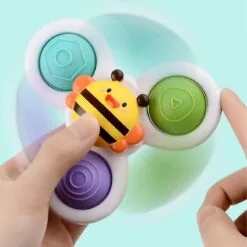 3 Pcs Suction Cup Spinner Toys Push Pops Sensory Toy Cartoon Baby Bath Toys Gift For Kids Babies New -Christmas Sales Store 389740288 max