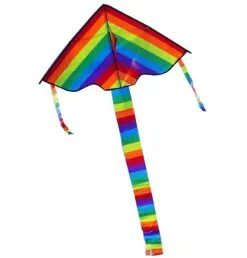 Colorful Rainbow Kite, Long Tail Outdoor Flying Toys, Children Kids Adults Great Begi
