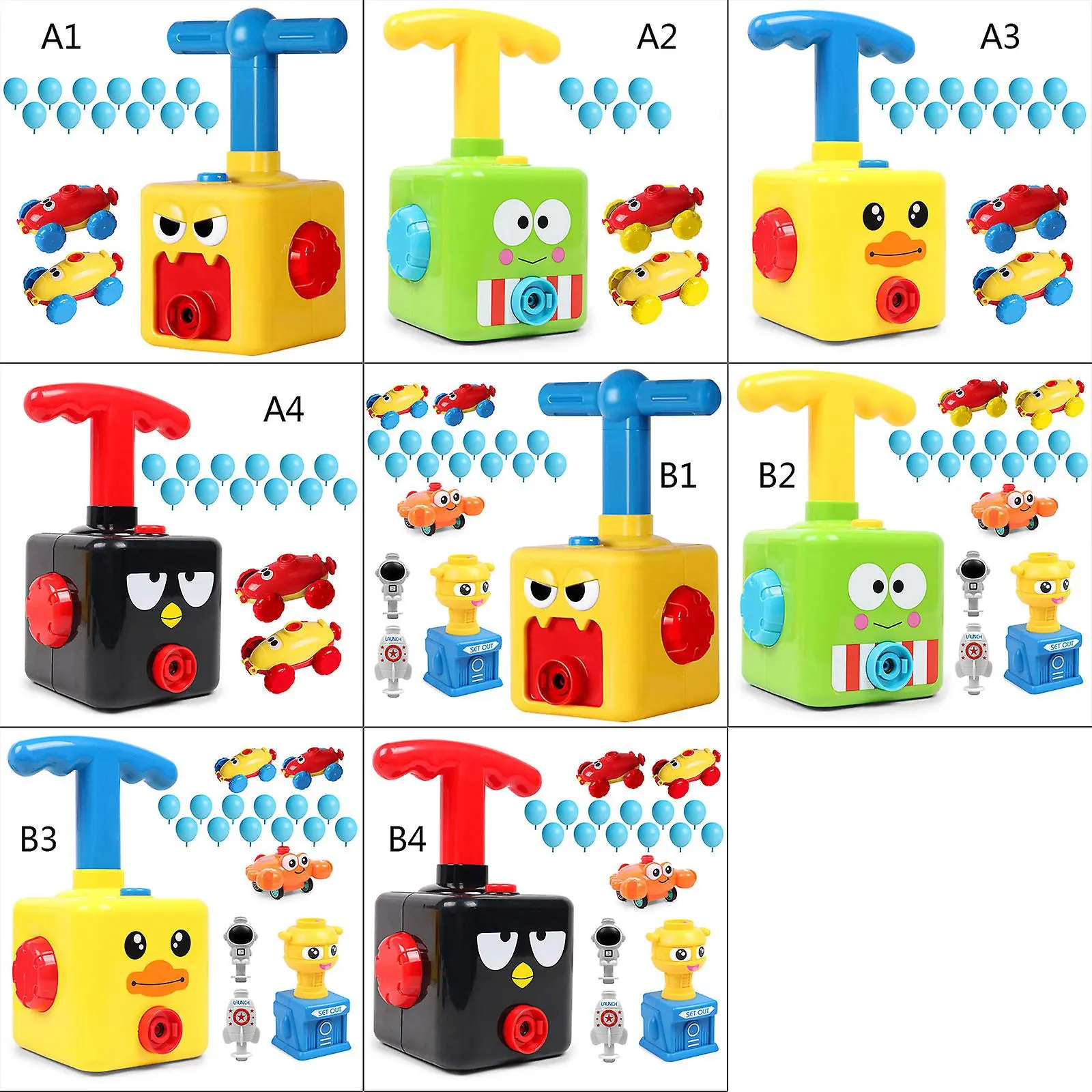 Inertia Balloon Powered Car Toys Inertial Power Balloon Car For Kids Gift Toys 4 Inertia Balloon Powered Car Toys Inertial Power Balloon Car For Kids Gift Toys - Image 2