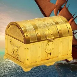 Pirate Treasure Chest Box Gem Jewelry Trinket Keepsake Coin Cash Storage For Case Kids Toys Gifts Antique Party Favors D -Christmas Sales Store 543758941 max