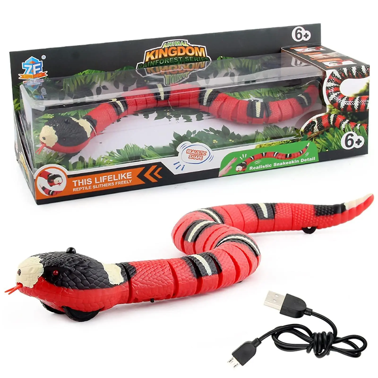Electric Snake Toys Simulation Snakes Toy For Kids Realistic Party Prank Props 3 Electric Snake Toys Simulation Snakes Toy For Kids Realistic Party Prank Props