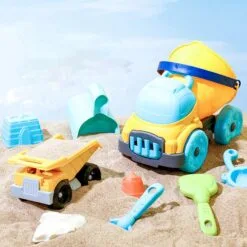Soft Glue Beach Toys Beach Accessories For Kids With Bucket Sand Toy Molds -Christmas Sales Store 543773895 max