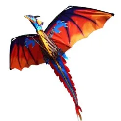 Outdoor Colorful 3D Dragon Flying Kite With 100m Tail Line Animal Kites Children Kids Toys For Outdoor Fun Toy