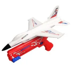 Airplane Launcher Toy, Throwing Foam Plane With Launcher For Kids Outdoor Flying Toys Children's Birthday Gifts