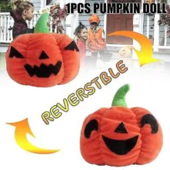 Reversible Plush Pumpkin Toy Cute Mini Double-sided Flip Dolls Toys For Kids Girl Boy Birthday