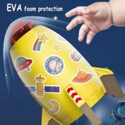 Space Rocket Jet Sprinkler Spinning Flying Splash Playing Water Toy Summer Outdoor Water Powered Launcher Kids Bath Toys -Christmas Sales Store 677598372 max