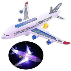 Plastic Airbus A380 Model Airplane Electric Flash Light Sound Kids Toys