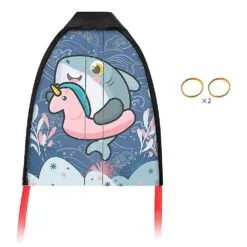 Kids Mini Catapult Kite Rubber Band Elastic Gliding Small Thumb Ejection Kite Funny Outdoor Flying Toys