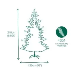 7ft Barrington Spruce Green Life Like Artificial Christmas Tree -Christmas Sales Store 804606861177