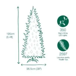 6.5ft Pre-lit Barrington Spruce Slim Life Like Artificial Christmas Tree 7 6.5ft Pre-lit Barrington Spruce Slim Life Like Artificial Christmas Tree -Christmas Sales Store 804606888297 0