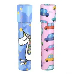 2pcs Funny Kaleidoscope Rotating Interior Scene Toys Large Size Kaleidoscope Scope Gift For Kids Children Random Color(random Pattern)