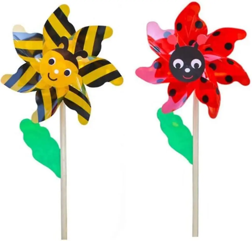 Wood Windmills Garden Bee Beetle Wind Spinner Kids Pinwheels Toys Colorful Windmill Ornament Lawn Yard Decoration Accessory Yellowyellow Black1pcs 6 Wood Windmills Garden Bee Beetle Wind Spinner Kids Pinwheels Toys Colorful Windmill Ornament Lawn Yard Decoration Accessory Yellowyellow Black1pcs - Image 4