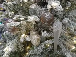 8ft Pre-Lit BerkeleySnowy Spruce Life Like Artificial Christmas Tree -Christmas Sales Store Berkeley Snowy Spruce 08 1 0