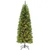 6ft Pre-lit Evergreen Spruce Green Pencil Artificial Christmas Tree -Christmas Sales Store ESG2P 60LW5K350