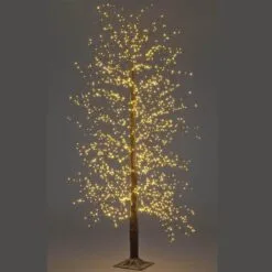 Micro Dot Black Tree 1.5m 900 LED Warm White Lights