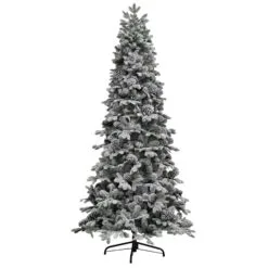 7.5ft Yukon Snowy Pine Slim Life Like Artificial Christmas Tree