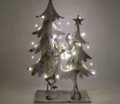 Pre-lit Metal Chrsitmas Tree