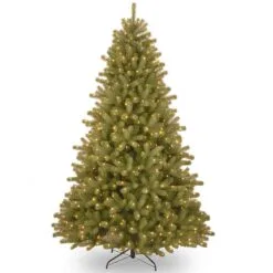 7ft Pre-lit Lakewood Spruce Feel-Real Artificial Christmas Tree